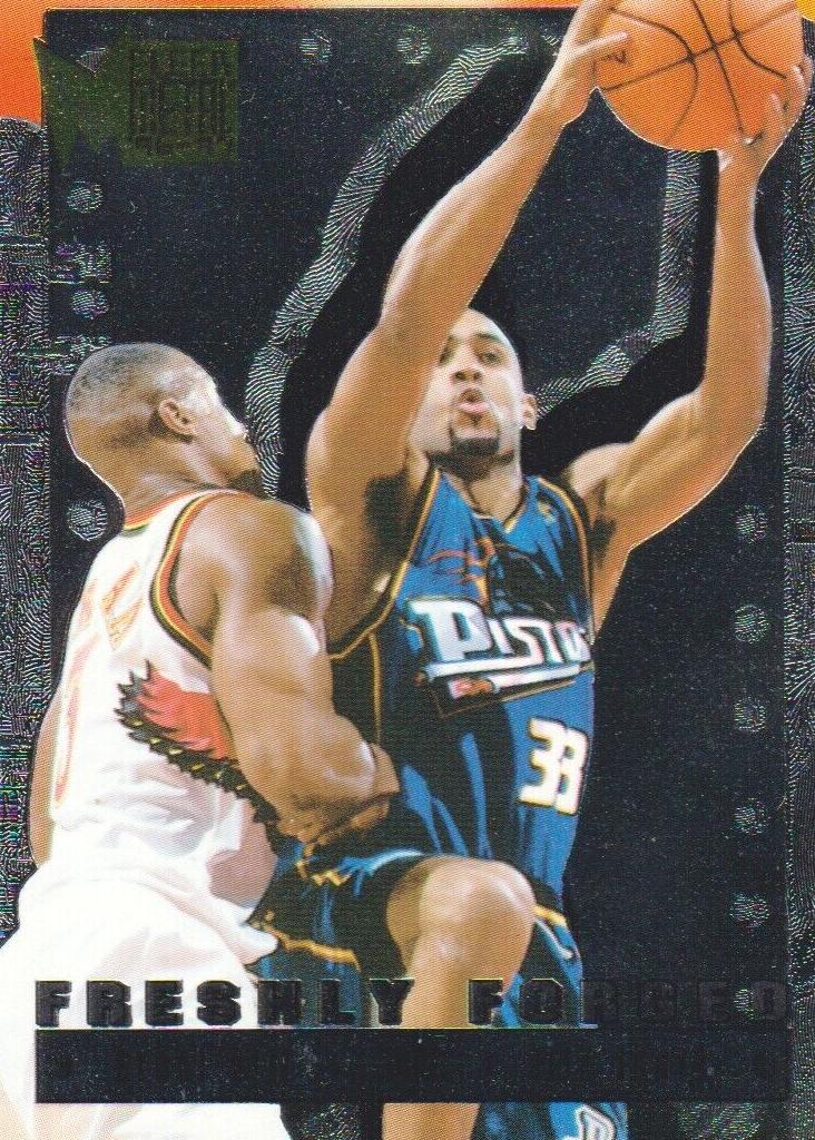 1996 Fleer Metal Basketball Grant Hill #7 PSA 9