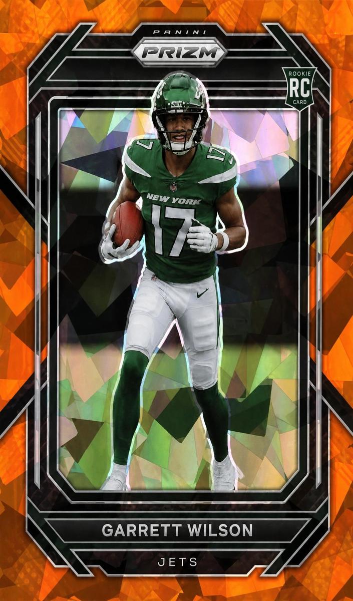 2022 Panini Prizm Football Orange Ice Garrett Wilson #309