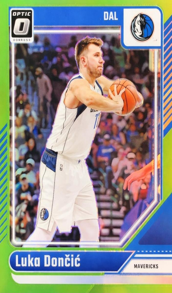 2024 Donruss Optic Basketball Lime Green Luka Doncic #214 PSA 10