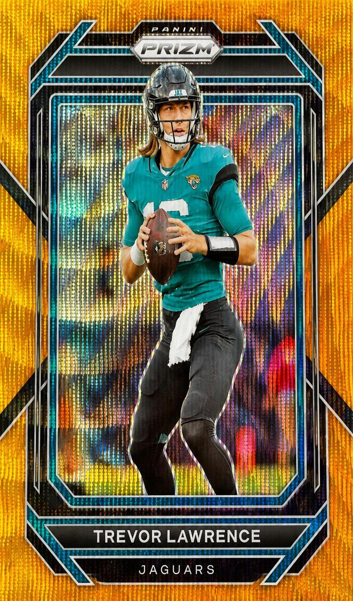 2022 Panini Prizm Football Orange Wave Trevor Lawrence #131