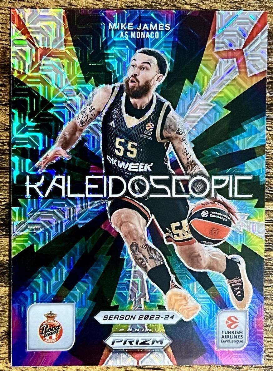 2023 Panini Prizm Turkish Airlines EuroLeague Basketball Mojo Mike James #3