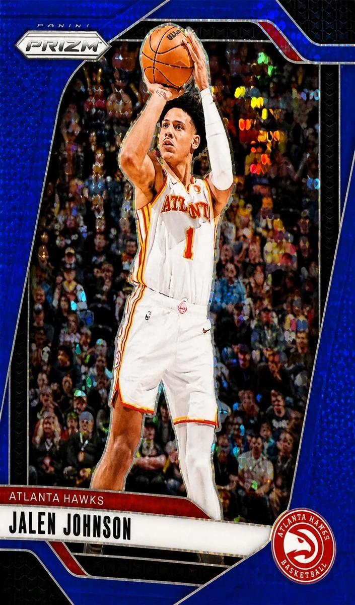 2024 Panini Prizm Basketball Blue Pulsar Jalen Johnson #120