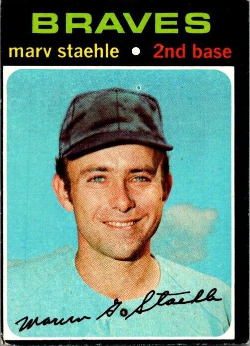 1971 Topps Baseball Marv Staehle #663