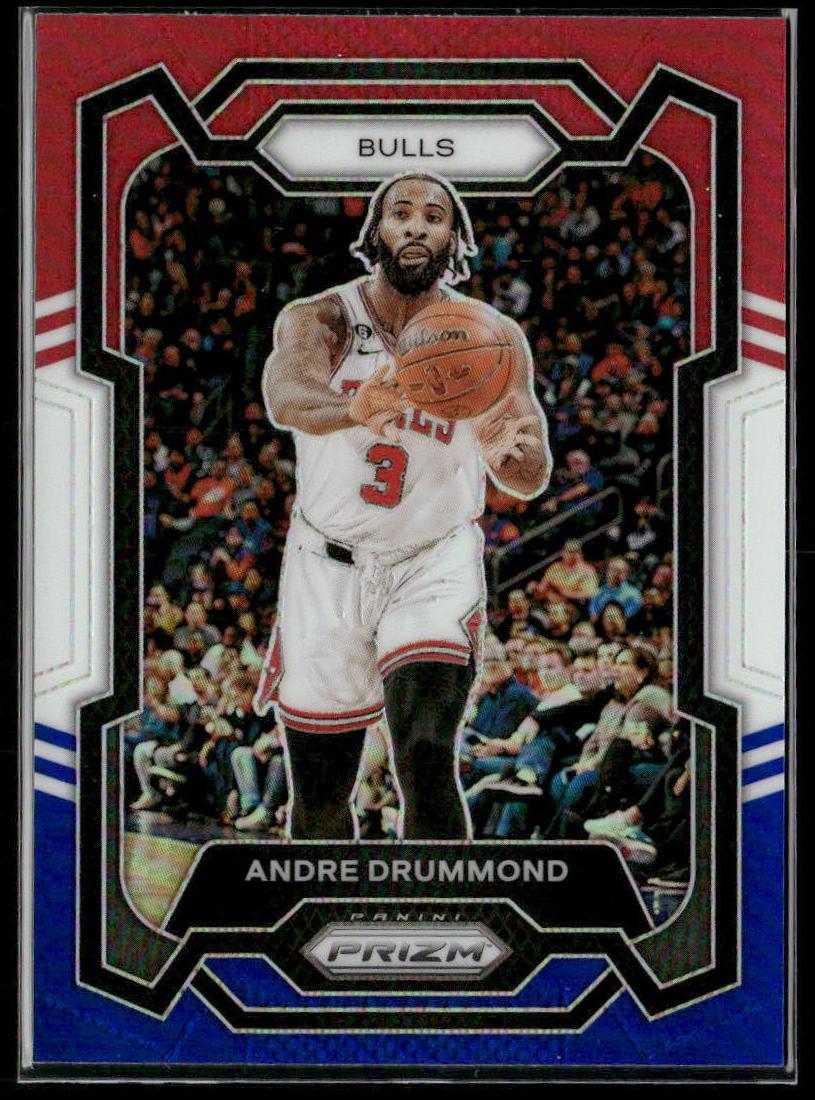 2023 Panini Prizm Basketball Red White and Blue Andre Drummond #256