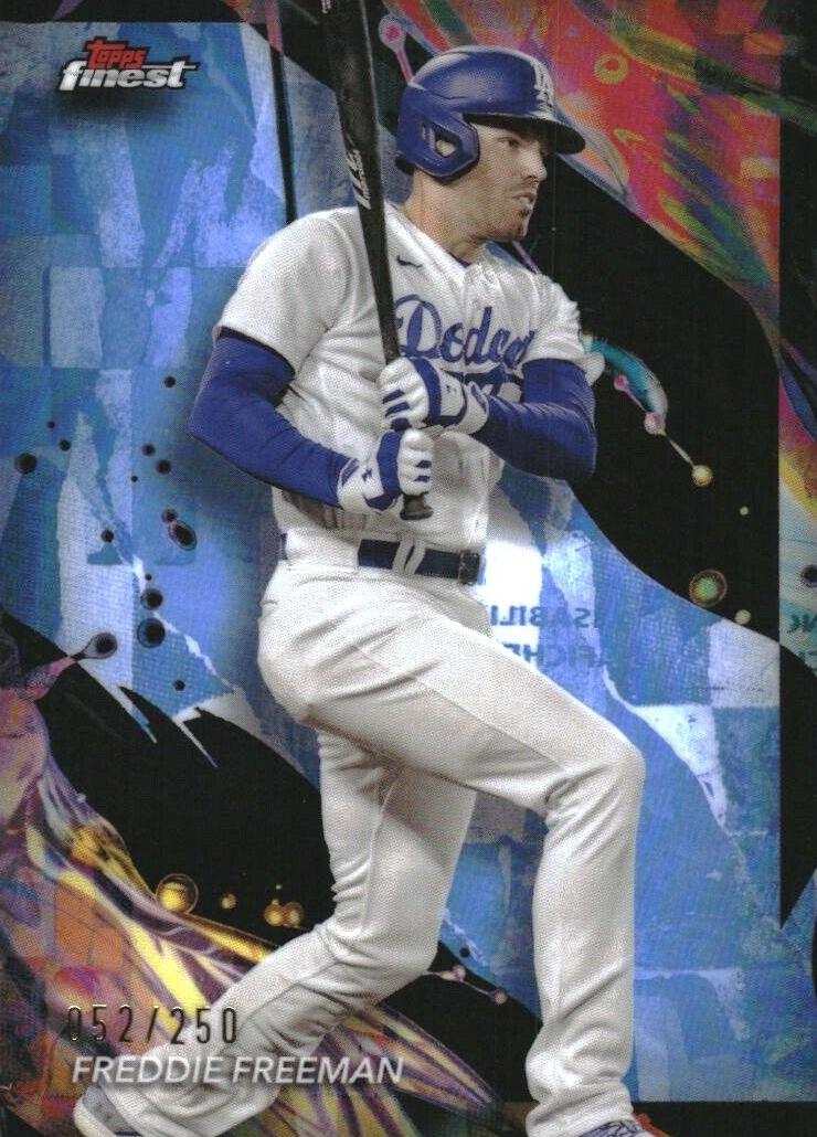 2024 Topps Finest Baseball Sky Blue Freddie Freeman #126
