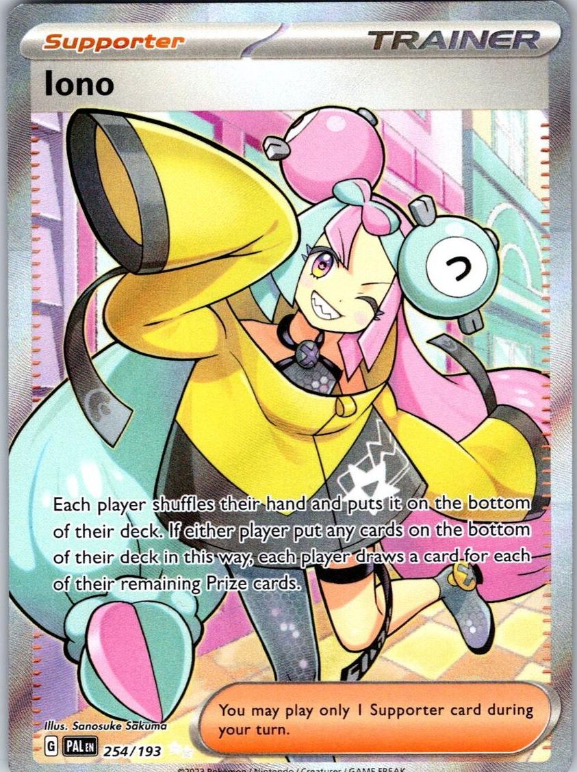 2023 Pokemon Scarlet & Violet Paldea Evolved Iono #254 CGC 8.5