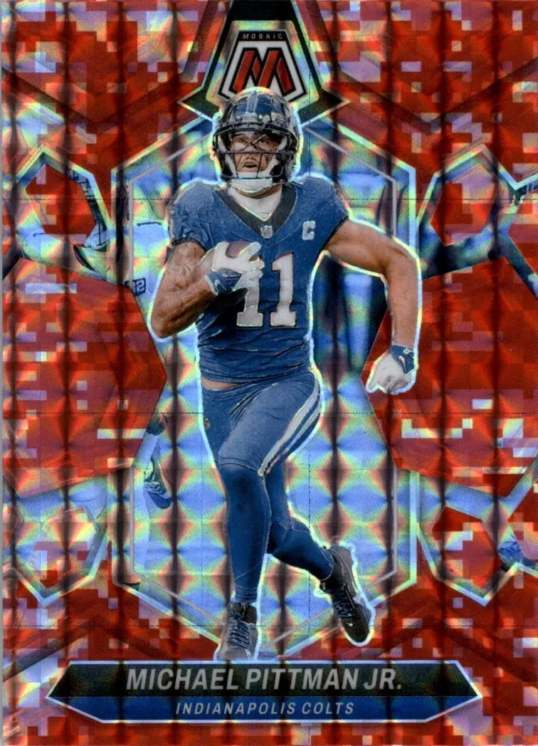 2024 Panini Mosaic Football Camo Red Michael Pittman Jr. #94