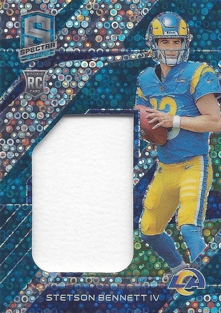 2023 Panini Spectra Football Neon Blue Stetson Bennett IV #MME-STB