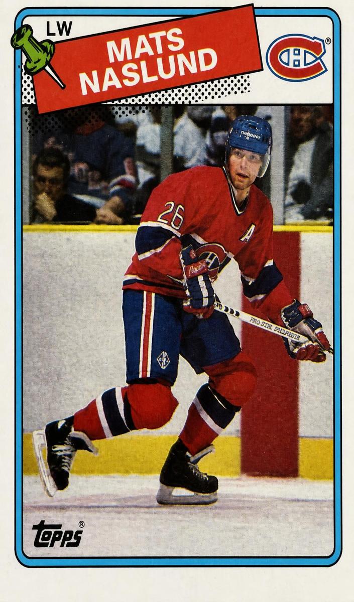 1988 Topps Hockey Mats Naslund #156