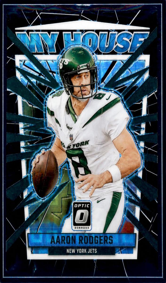 2023 Donruss Optic Football Black Pandora Aaron Rodgers #2 PSA 9