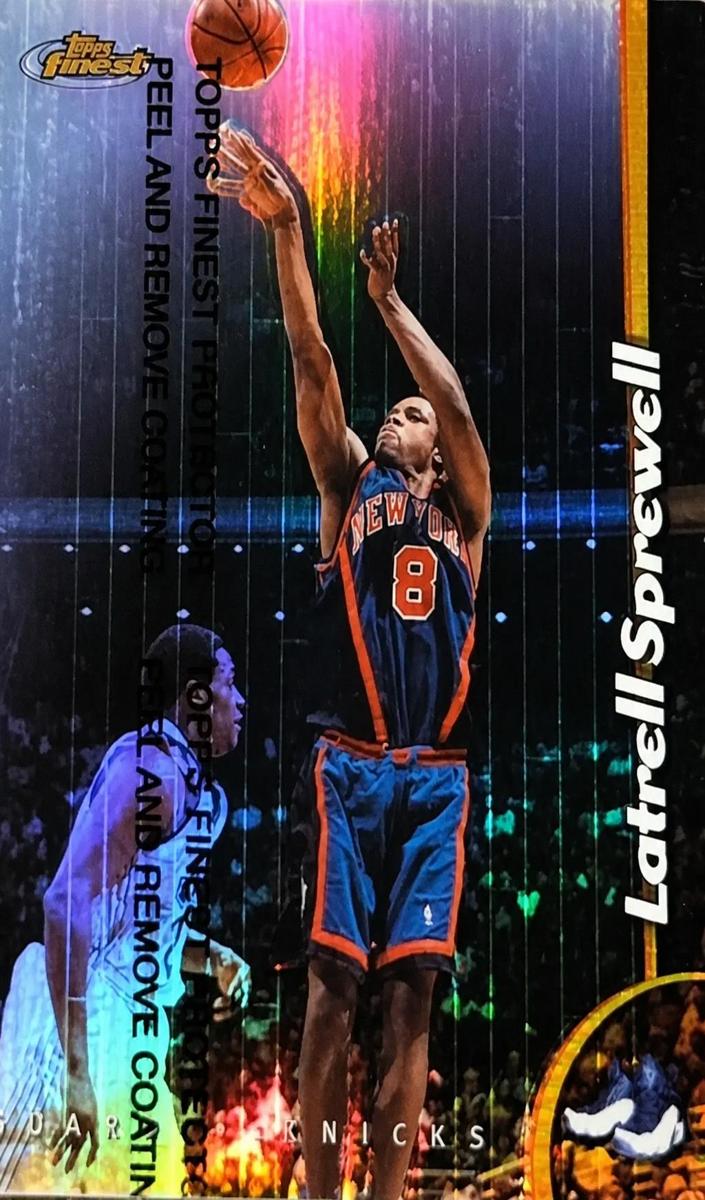 1998 Topps Finest Basketball Refractor Latrell Sprewell #177