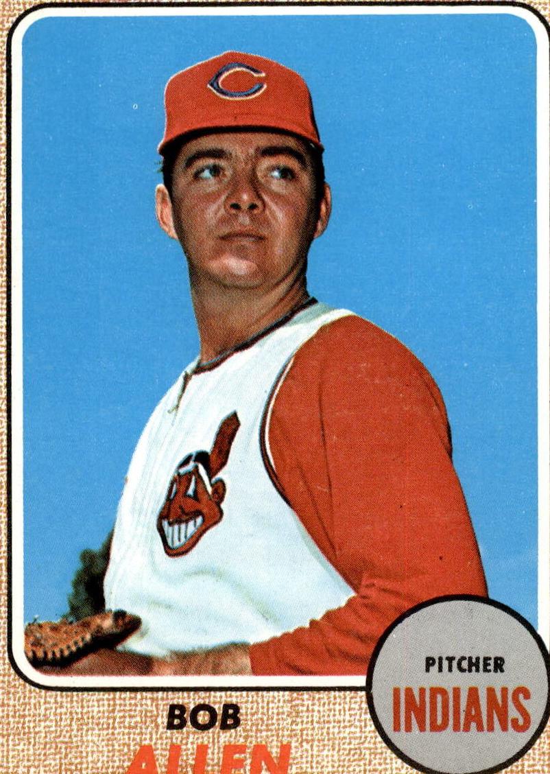 1968 Topps Baseball Bob Allen #176 PSA 8