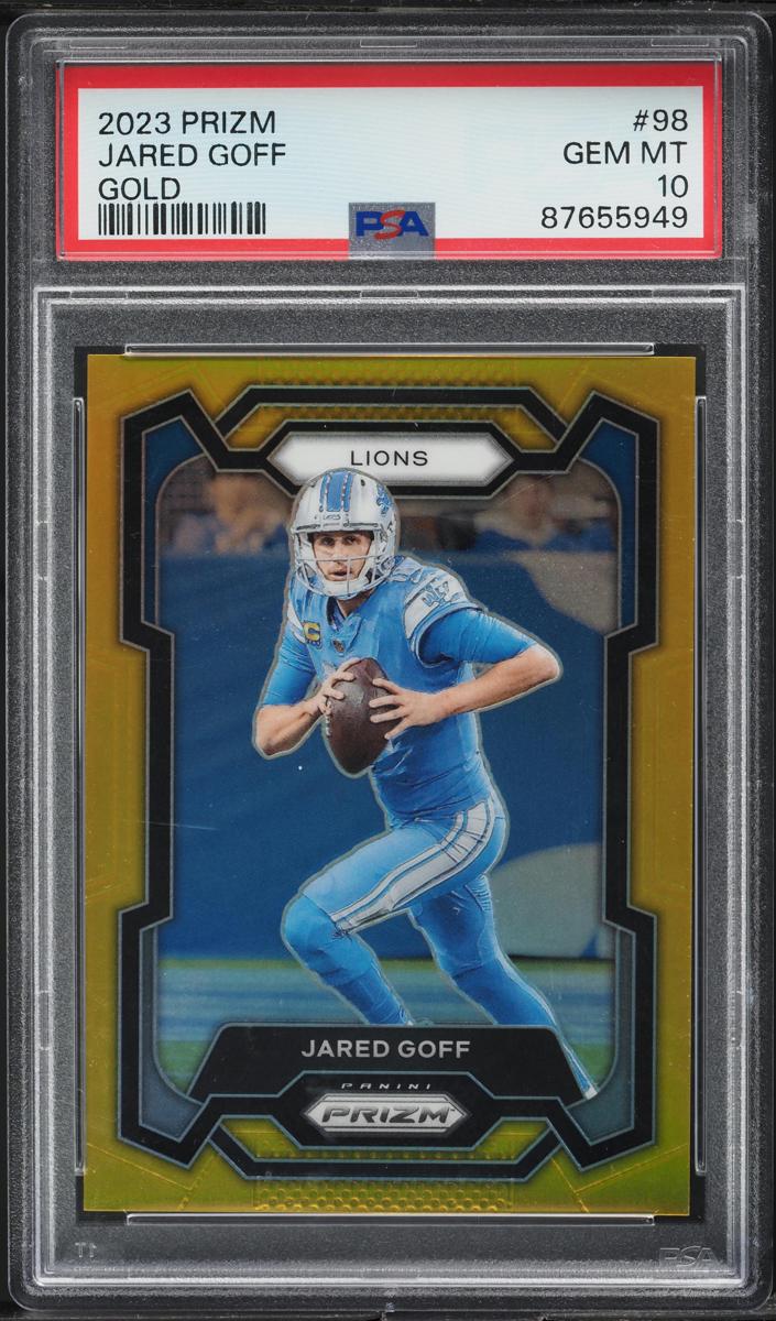 2023 Panini Prizm Football Gold Jared Goff #98