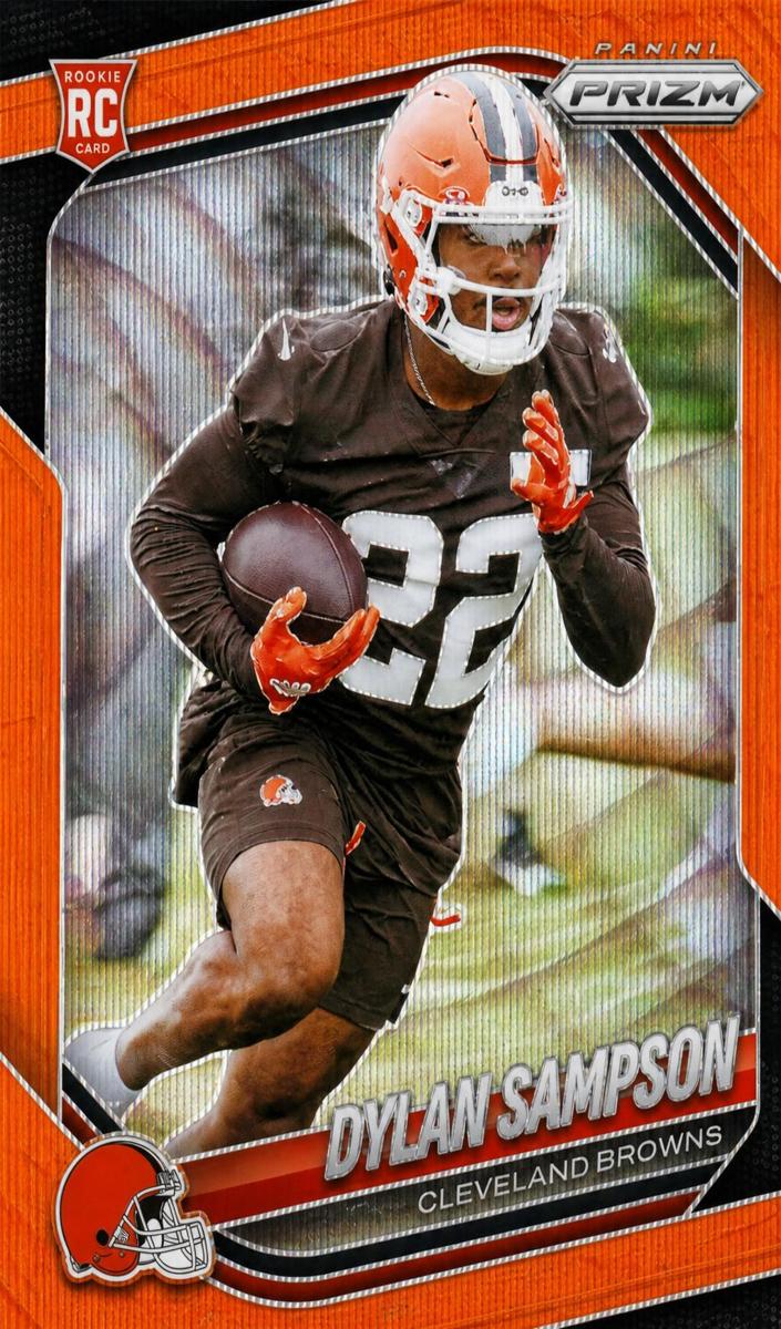 2025 Panini Prizm Football Orange Wave Dylan Sampson #365