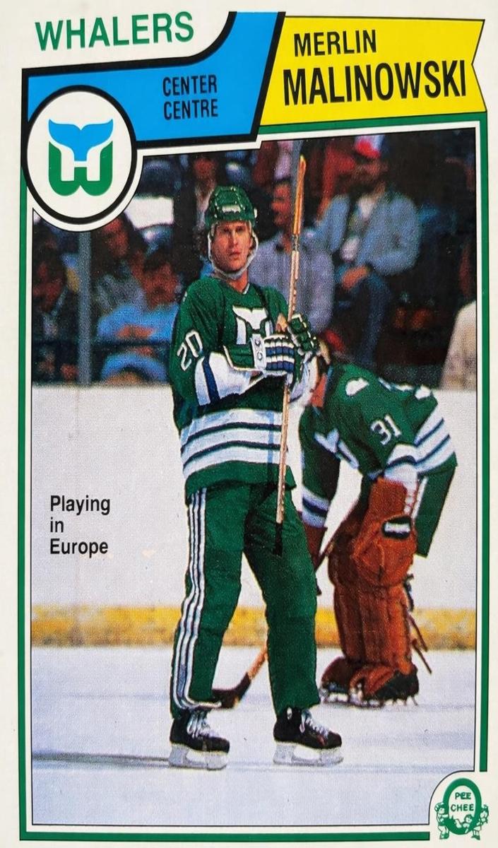 1983 O-Pee-Chee Hockey Merlin Malinowski #142