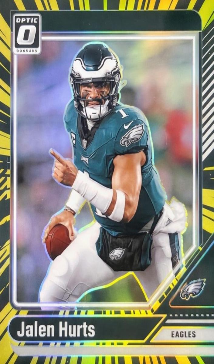 2024 Donruss Optic Football Electricity Jalen Hurts #158 PSA 9