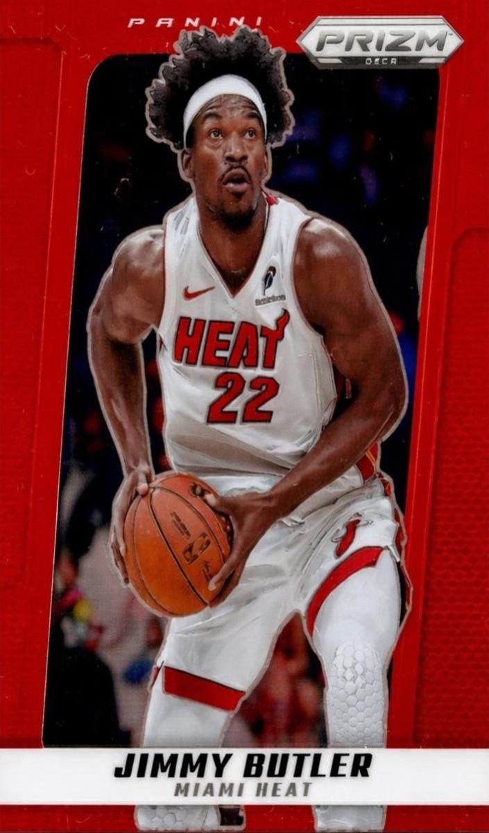2024 Panini Prizm Deca Basketball Red Jimmy Butler III #177 PSA 9