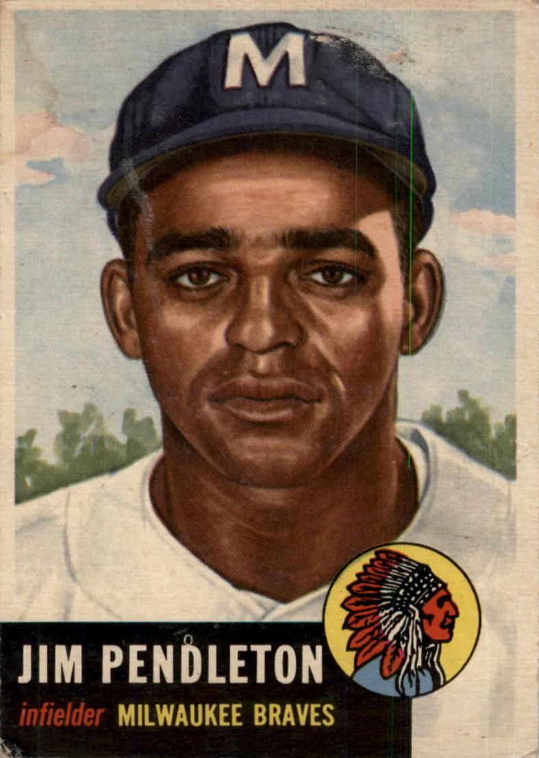1953 Topps Baseball Jim Pendleton #185 PSA 5.5