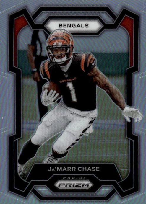 2023 Panini Prizm Football Silver Ja'Marr Chase #56 PSA 10