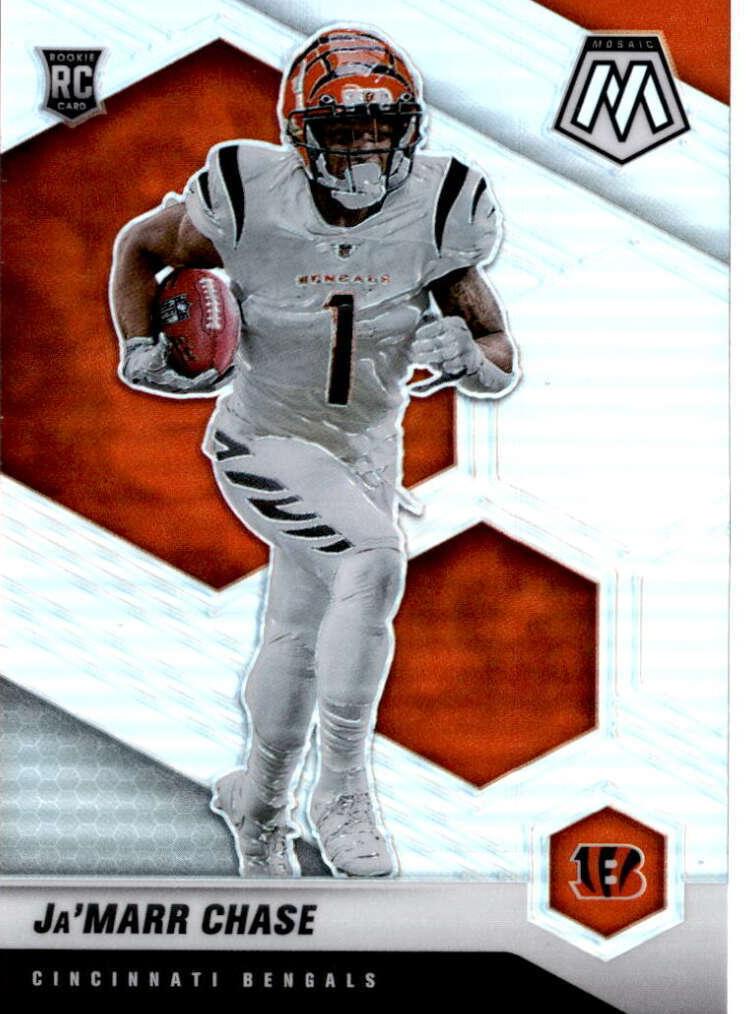 2021 Panini Mosaic Football Silver Ja'Marr Chase #307 PSA 10