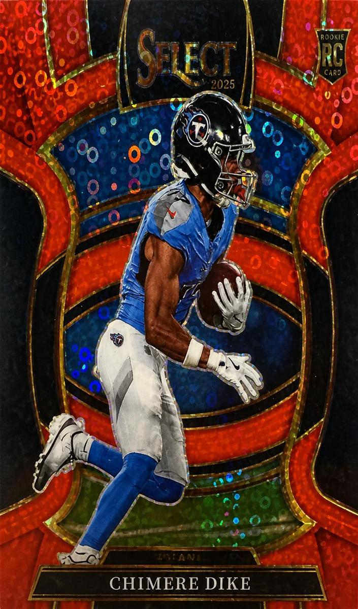 2025 Panini Select Football Red Disco Chimere Dike #27