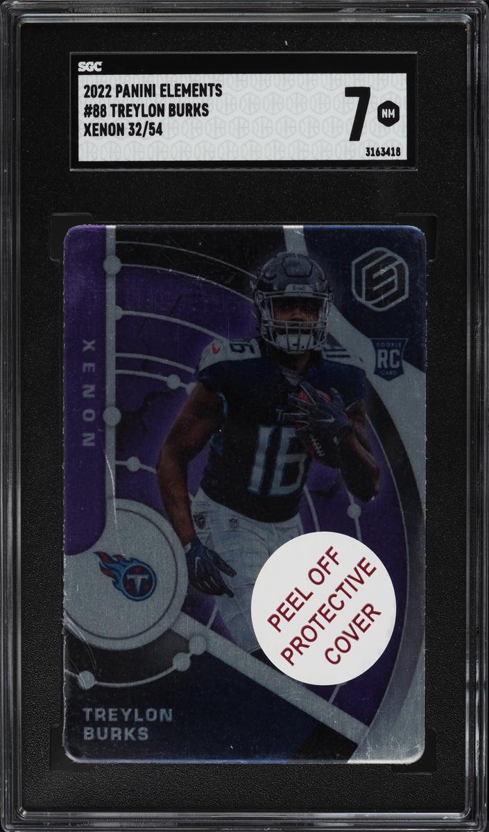 2022 Panini Elements Football Xenon Treylon Burks #88 SGC 6.5
