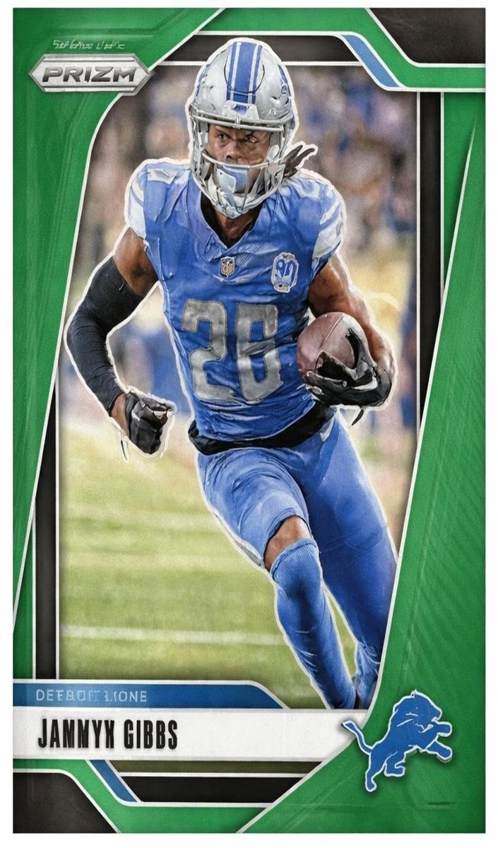 2024 Panini Prizm Football Green Jahmyr Gibbs #93 SGC 10