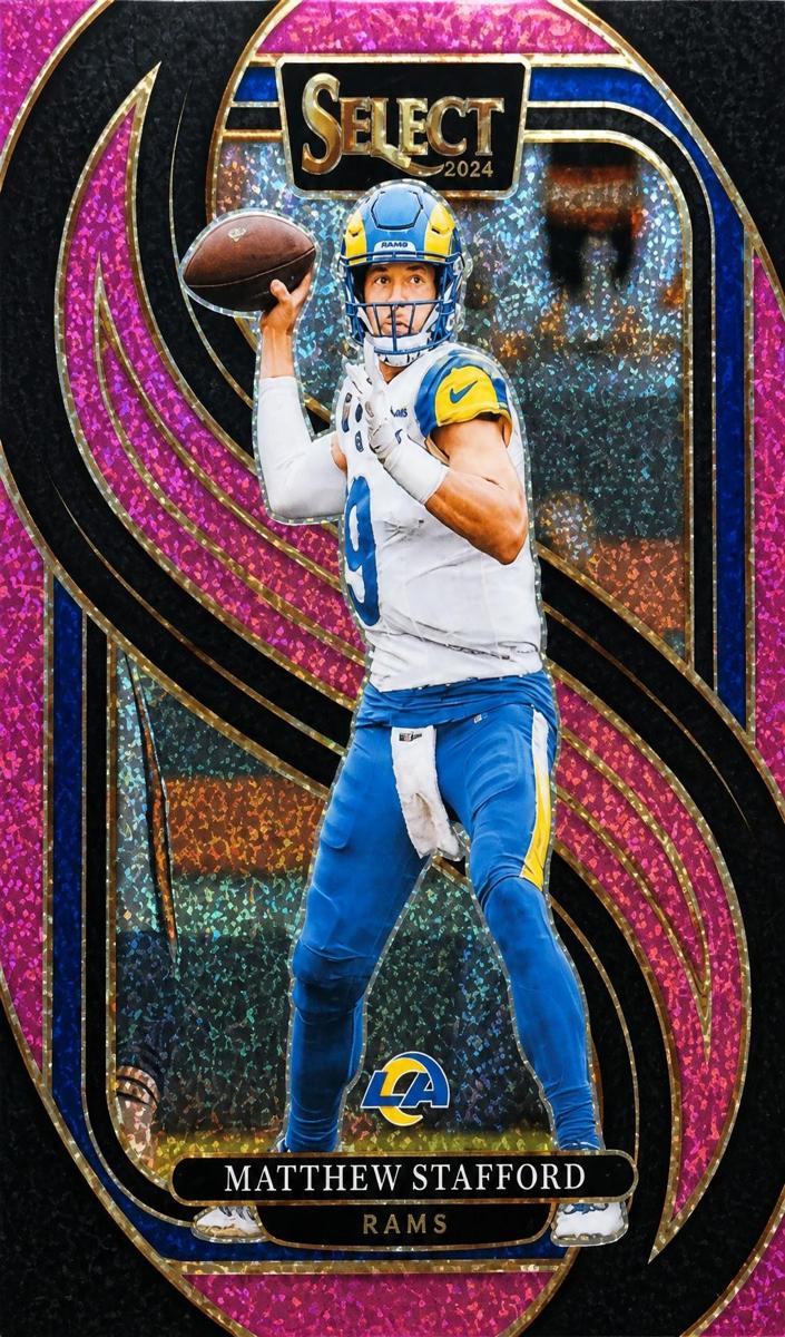 2024 Panini Select Football Pink Glitter Matthew Stafford #182