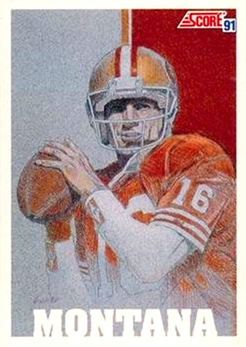 1991 Score Football Joe Montana #620 PSA 9