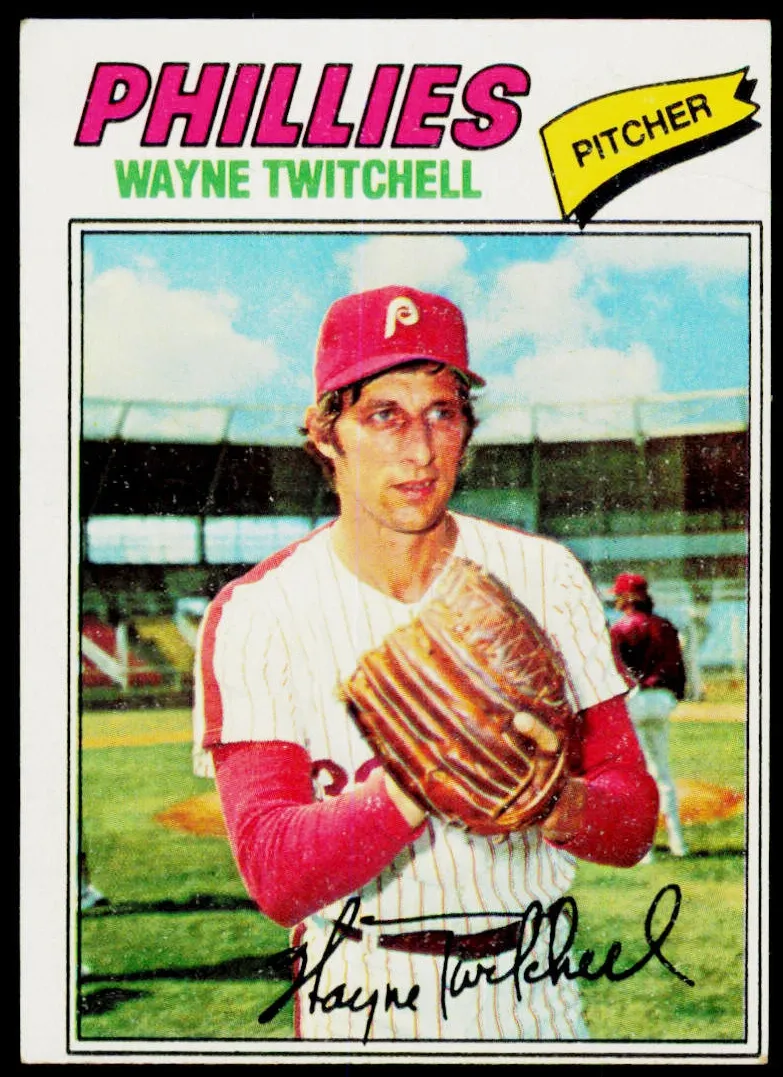 1977 Topps Baseball Wayne Twitchell #444 PSA 9
