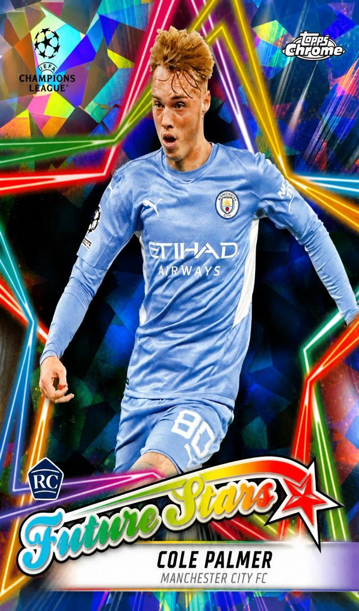 2021 Topps Chrome Sapphire UEFA Champions League Soccer Cole Palmer #FS-11 PSA 9