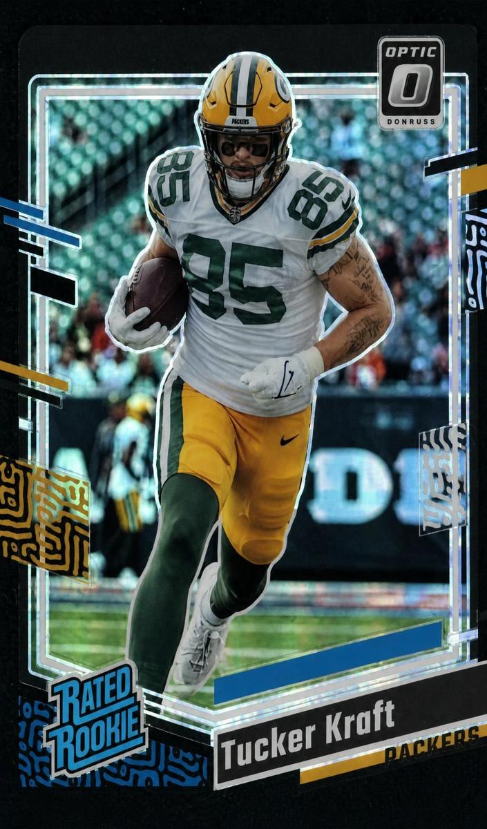 2023 Donruss Optic Football Black Pandora Tucker Kraft #243