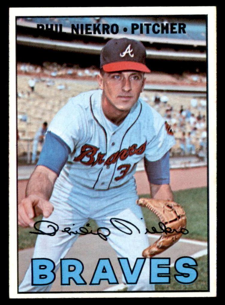 1967 Topps Baseball Phil Niekro #456 PSA 7.5