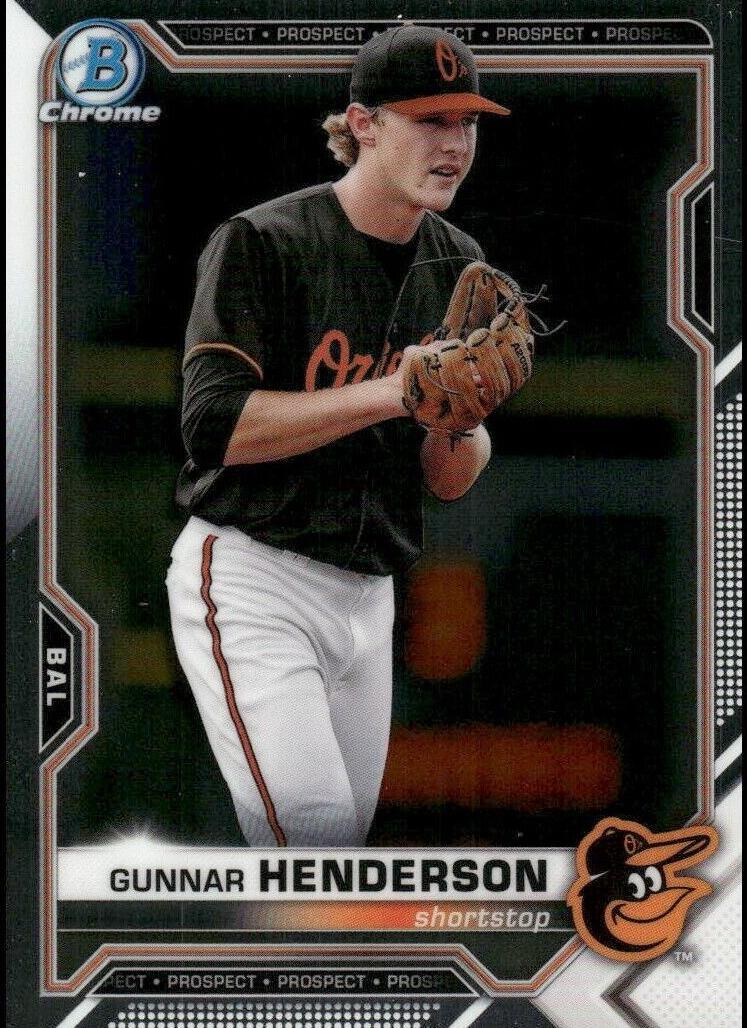 2021 Bowman Chrome Prospects Baseball Gunnar Henderson #BCP-49 PSA 9