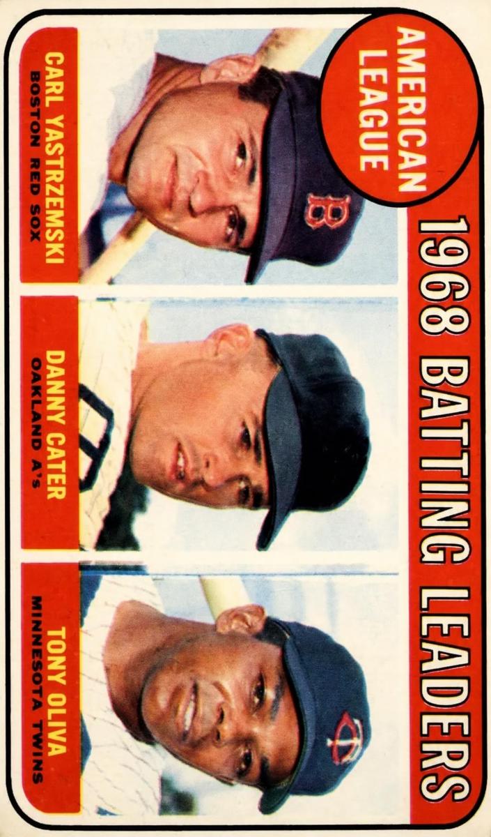 1969 O-Pee-Chee Baseball AL Batting Leaders #1 PSA 5