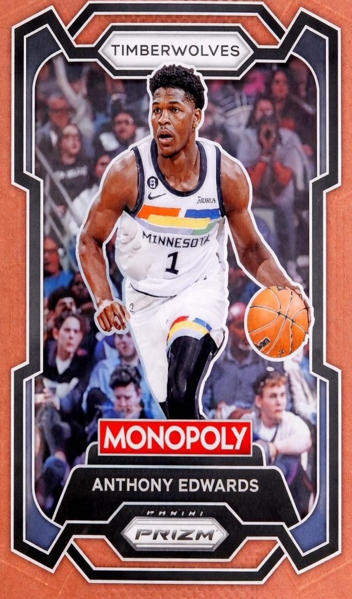 2023 Panini Prizm Monopoly Basketball Brown Anthony Edwards #52 PSA 10