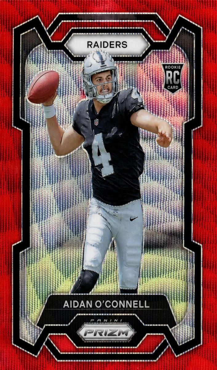 2023 Panini Prizm Football Red Wave Aidan O'Connell #360 SGC 9.5