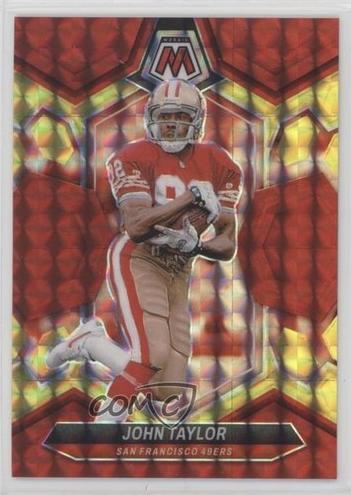 2024 Panini Mosaic Football Choice Fusion Red and Yellow John Taylor #235