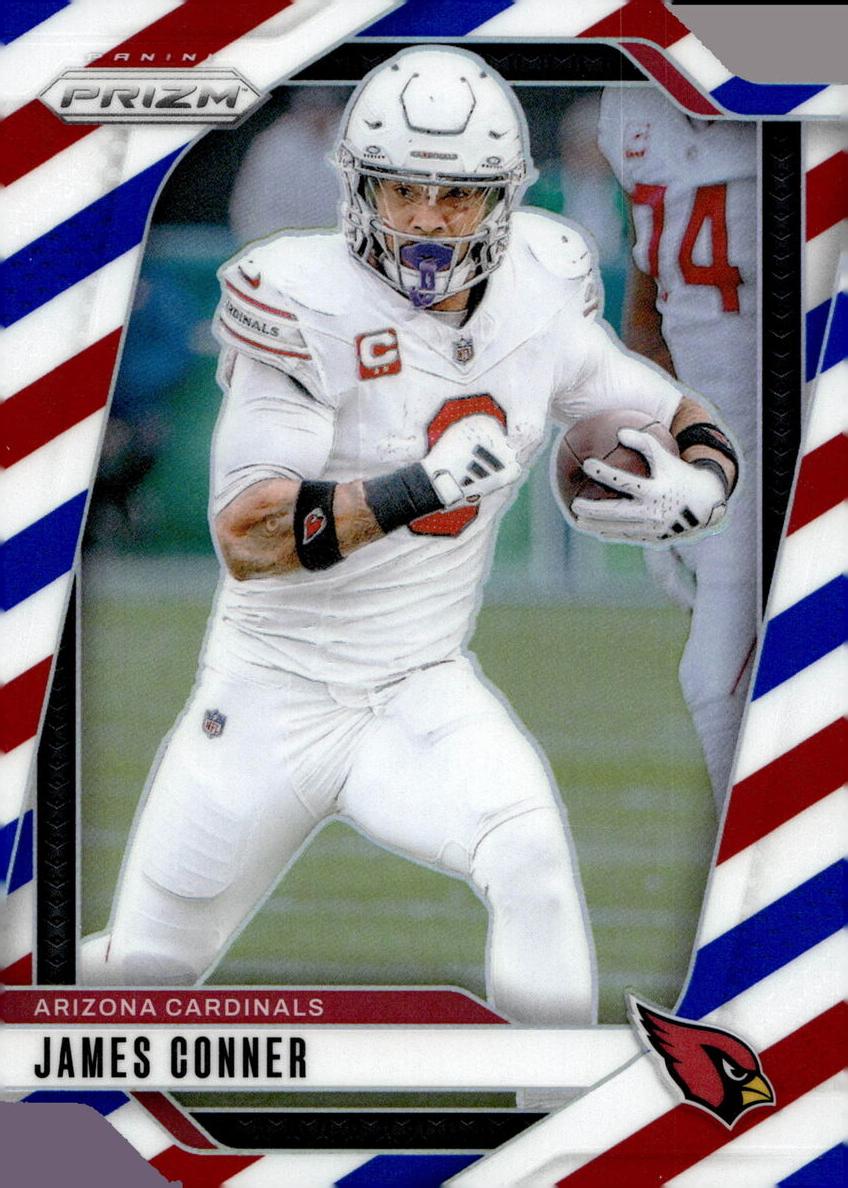 2024 Panini Prizm Football Red White and Blue James Conner #2