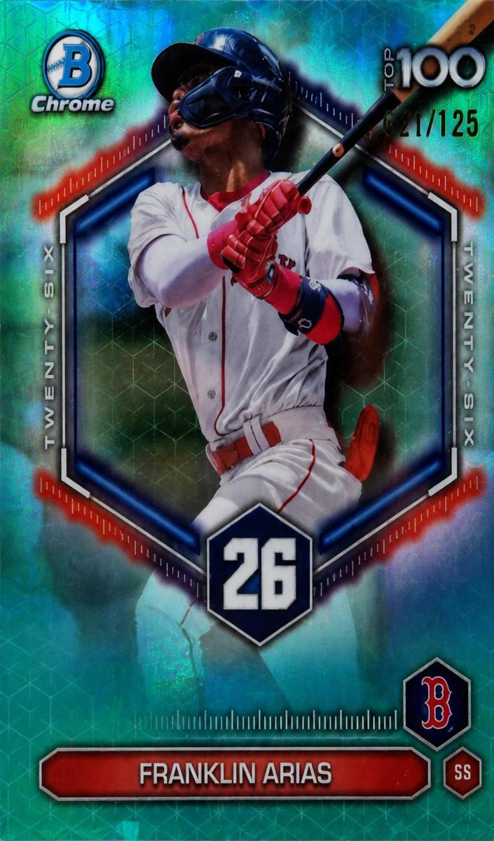 2026 Bowman Baseball Aqua Refractor Franklin Arias #BTP-26