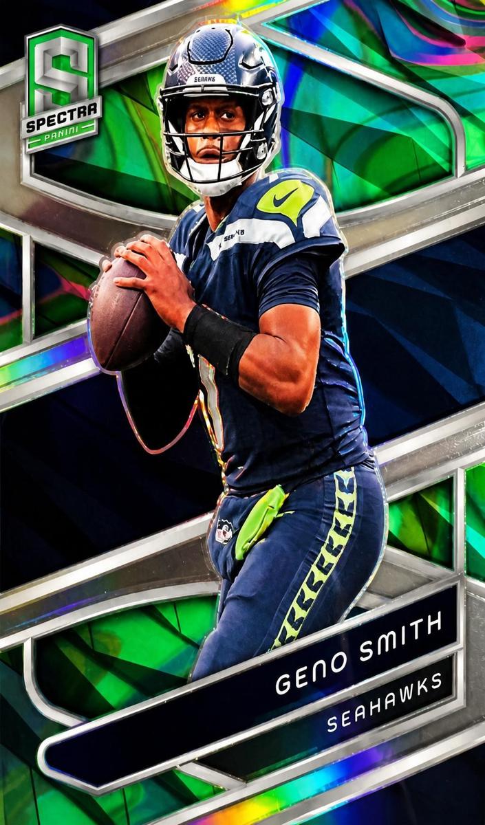 2024 Panini Spectra Football Neon Marble Geno Smith #91
