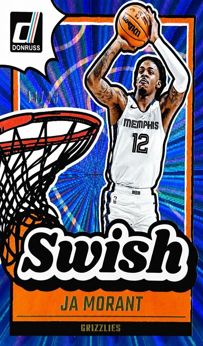 2024 Panini Donruss Basketball Holo Blue Laser Ja Morant #20