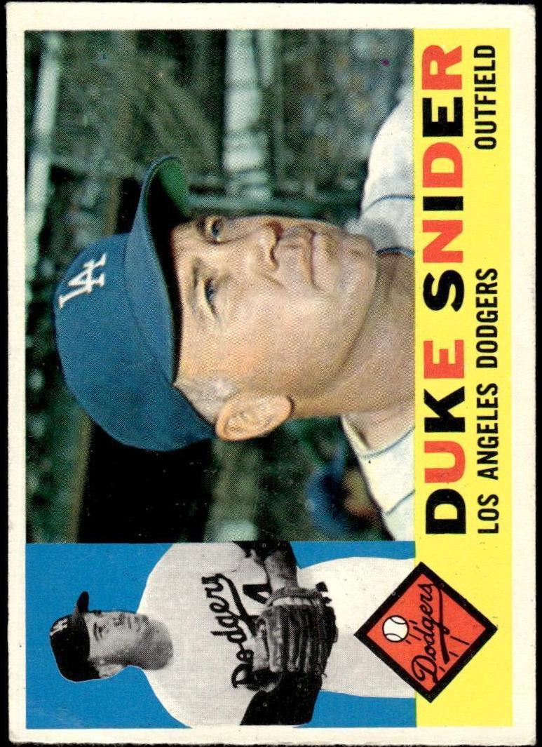 1960 Topps Baseball Duke Snider #493