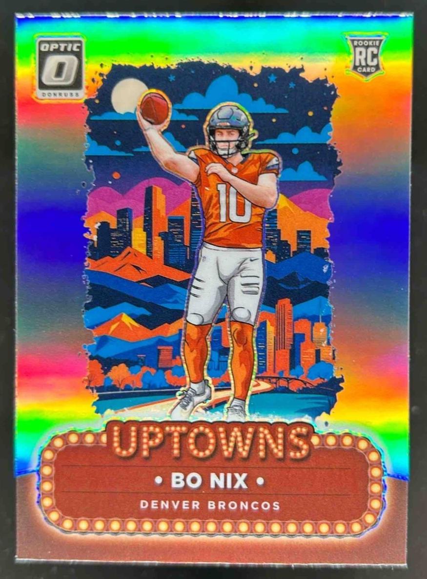 2024 Donruss Optic Football Bo Nix #3 SGC 9