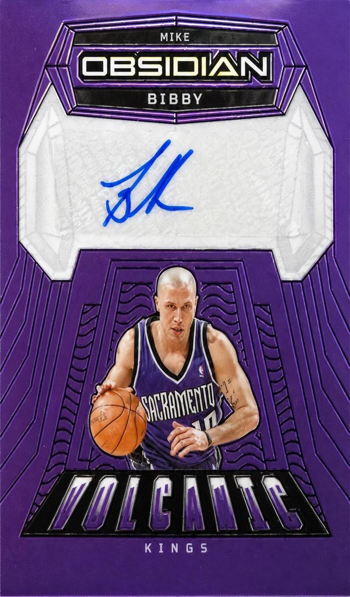 2023 Panini Obsidian Basketball Electric Etch Purple Flood Mike Bibby #VS-BIB PSA 9