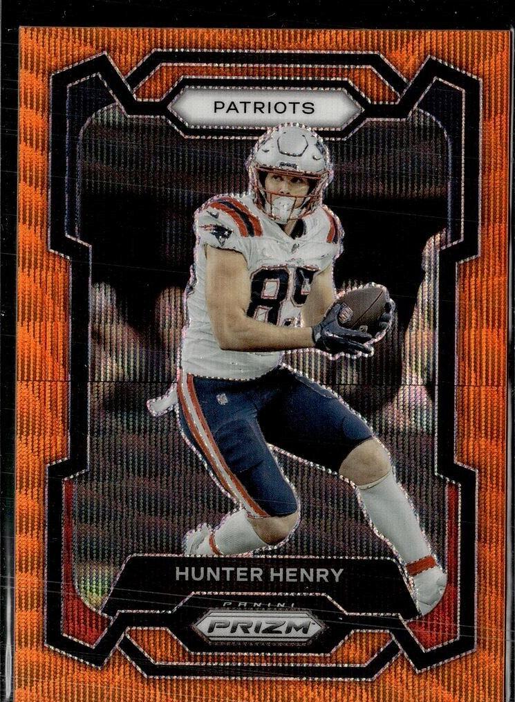 2023 Panini Prizm Football Orange Wave Hunter Henry #201