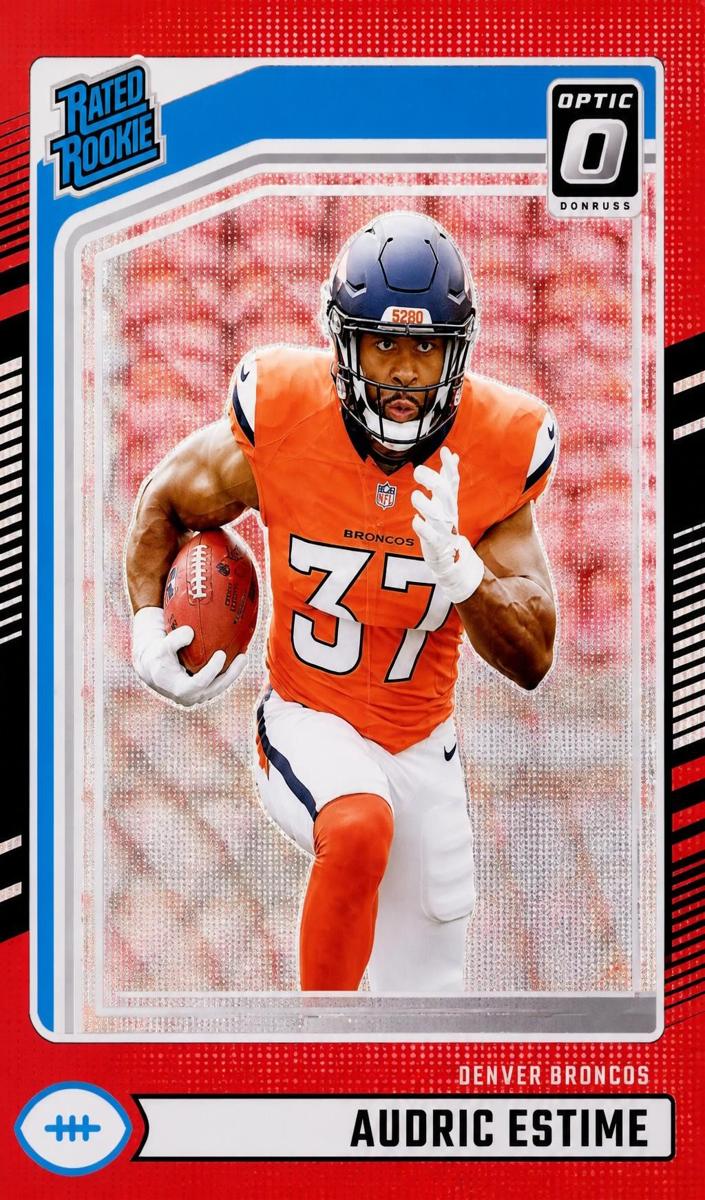 2024 Panini Donruss Football Red Wave Audric Estime #335 PSA 10