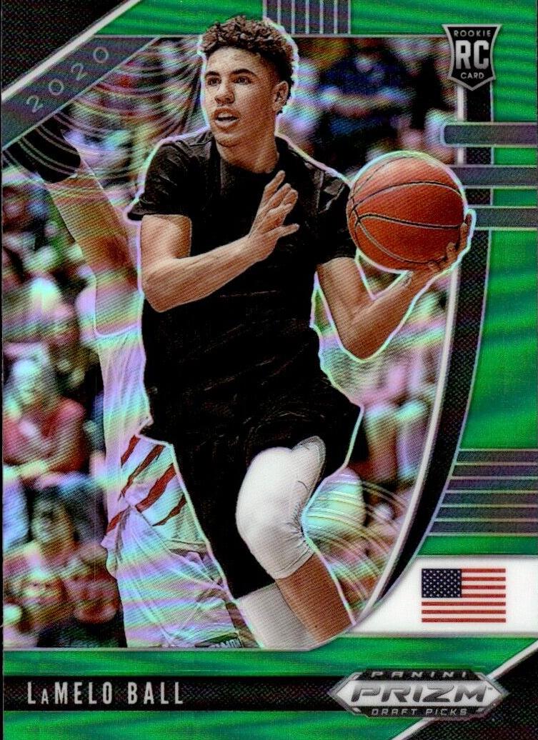 2020 Panini Prizm Draft Picks Basketball Green LaMelo Ball #3 SGC 9.5