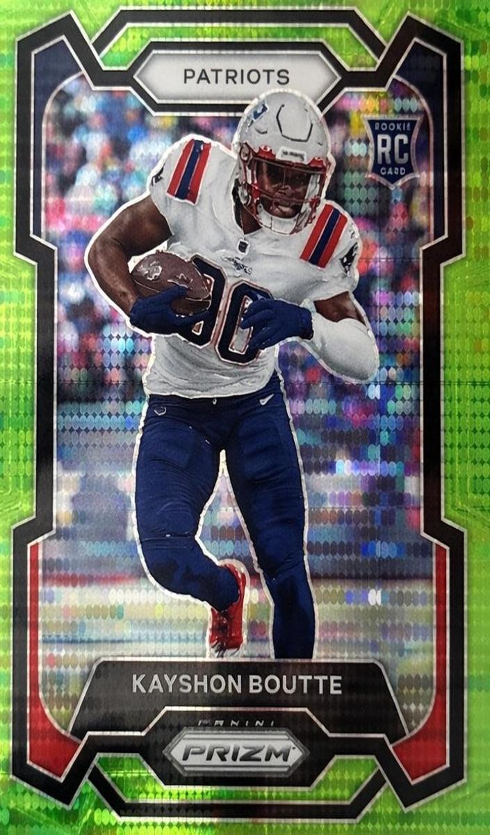 2023 Panini Prizm Football Neon Green Pulsar Kayshon Boutte #370