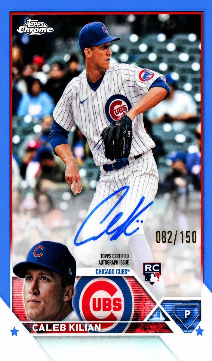 2023 Topps Chrome Baseball Blue Refractor Caleb Kilian #RA-CK SGC 10